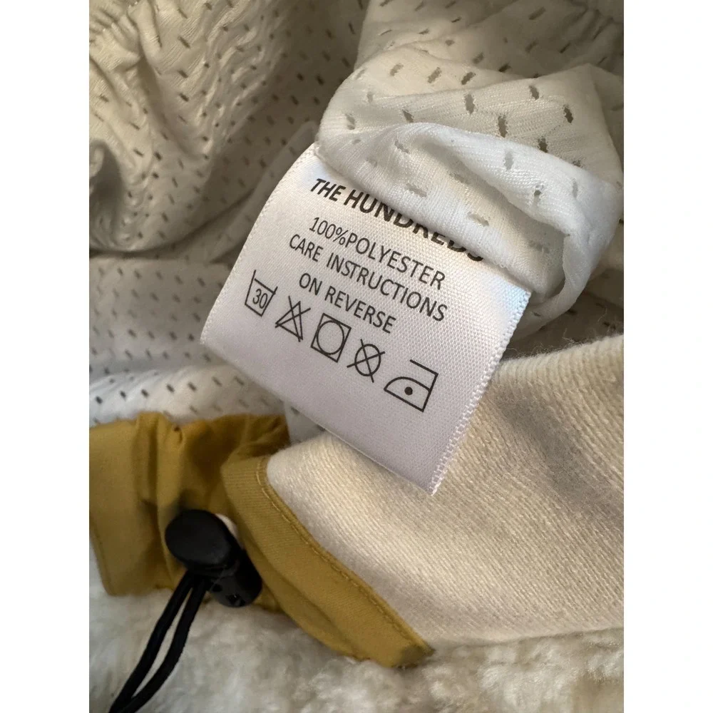The Hundreds Men's Off White Everest Deep Pile Fleece Shorts Size Large - Picture 9 of 16